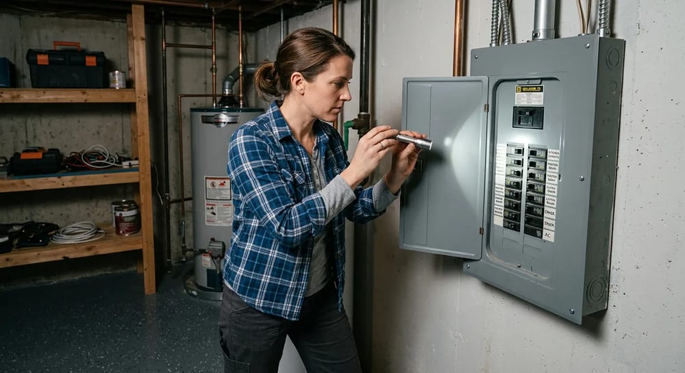 Keep a flashlight near your electrical panel for sudden outages.