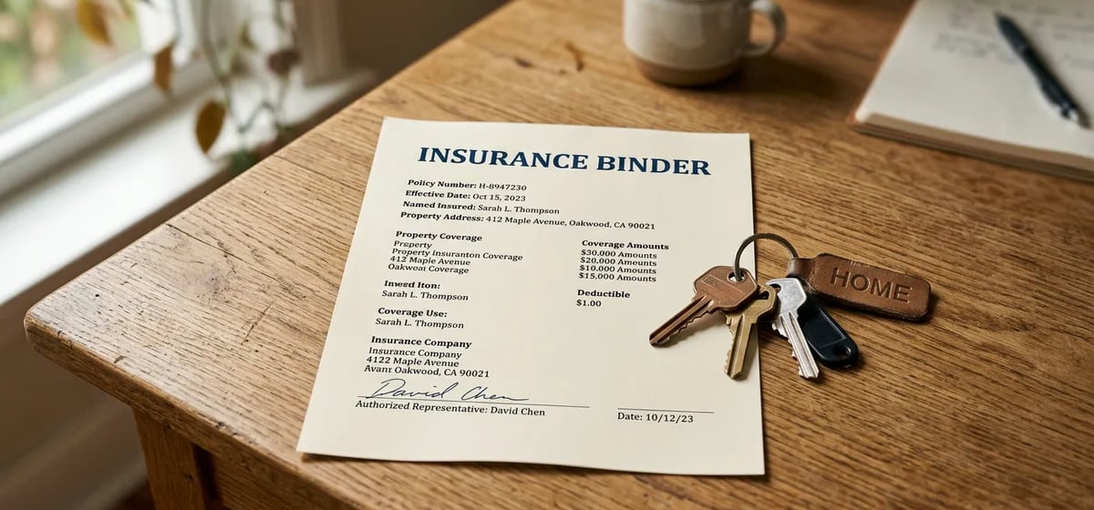 Insurance Binder