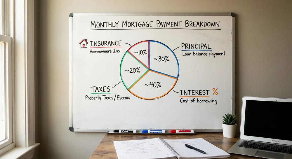 Your payment is split into four distinct buckets.