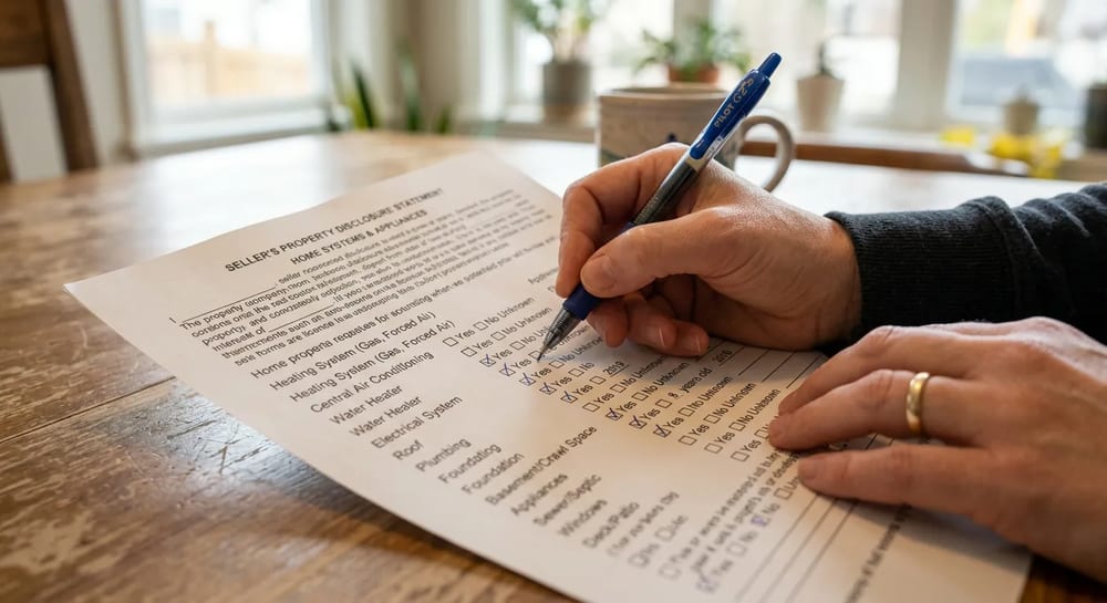 Always be honest when filling out your seller disclosure paperwork.