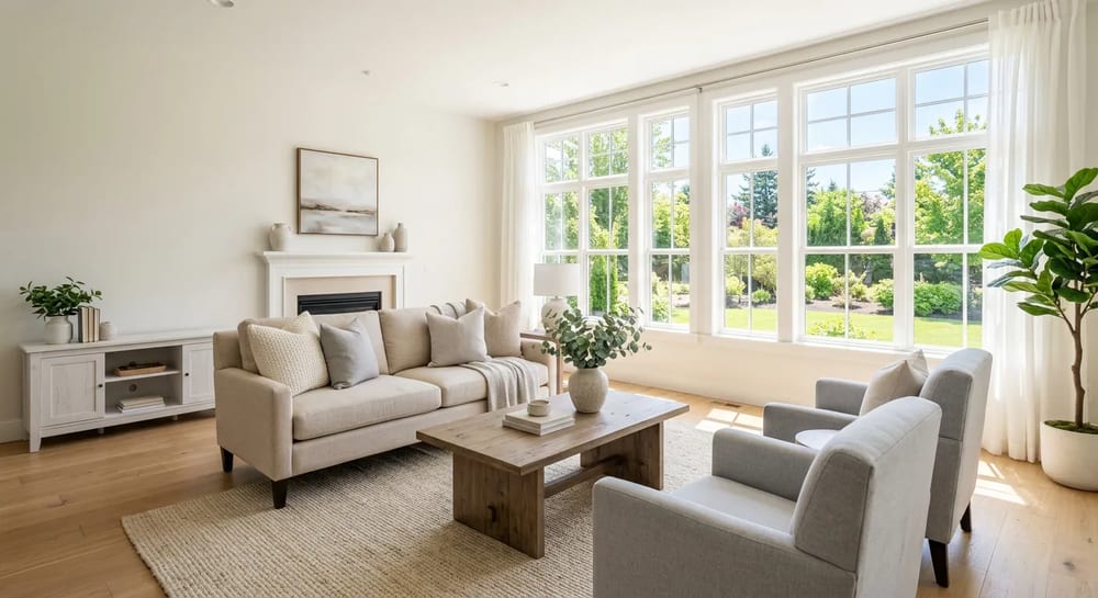 A well staged room helps buyers picture themselves living there.