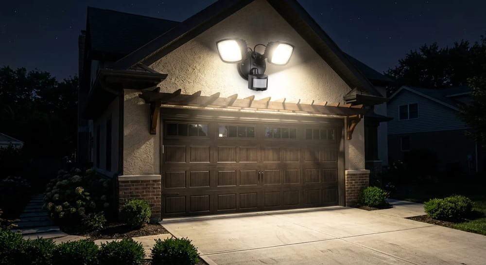 Motion lights startle intruders before they even reach your doors.