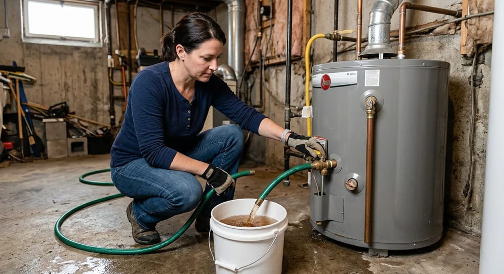 Flushing your water heater removes sediment and extends its life.