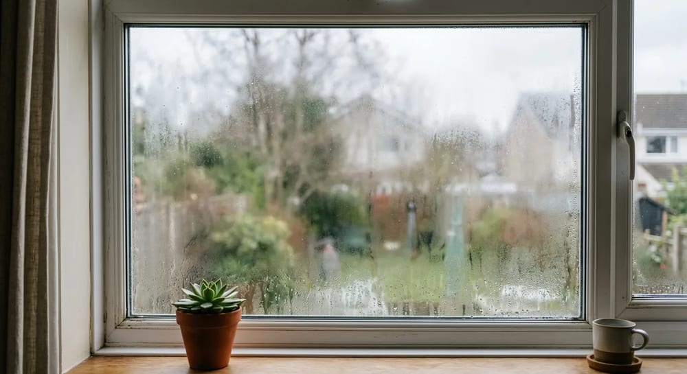 Fog between the glass panes means the window seal has failed.
