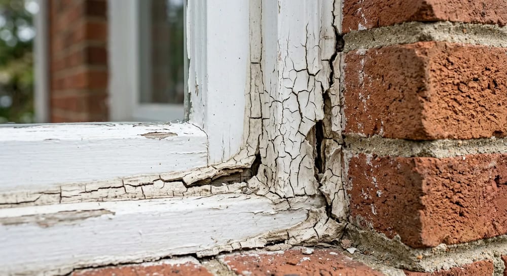 Old, cracked caulk lets water sneak behind your siding.