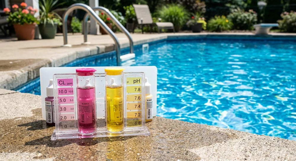 A liquid drop test kit gives you a clear picture of your water chemistry.
