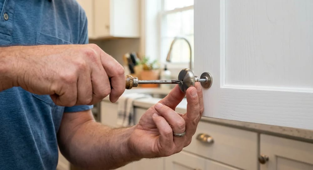 Swapping cabinet hardware is a cheap, low risk DIY project.
