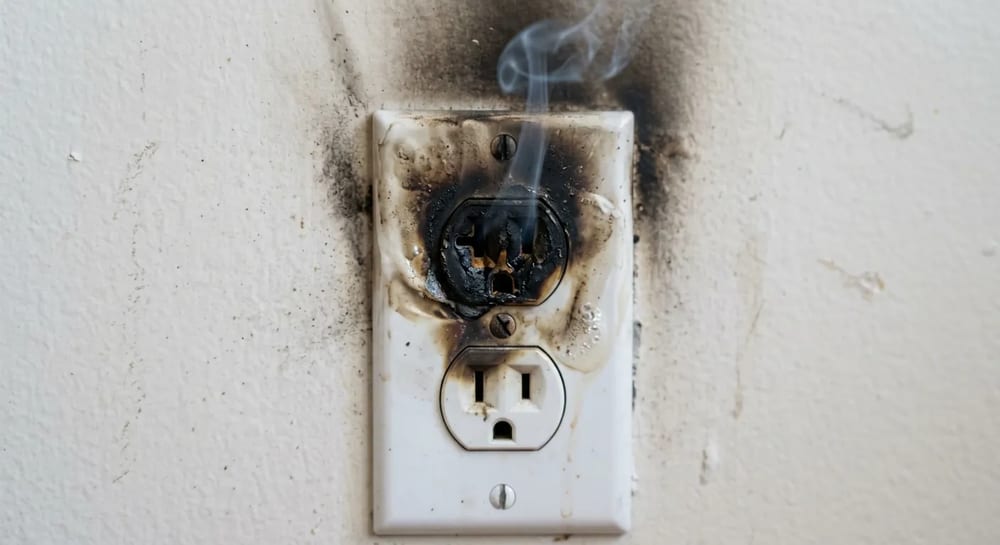 A fishy smell often points to a melting electrical outlet or switch.