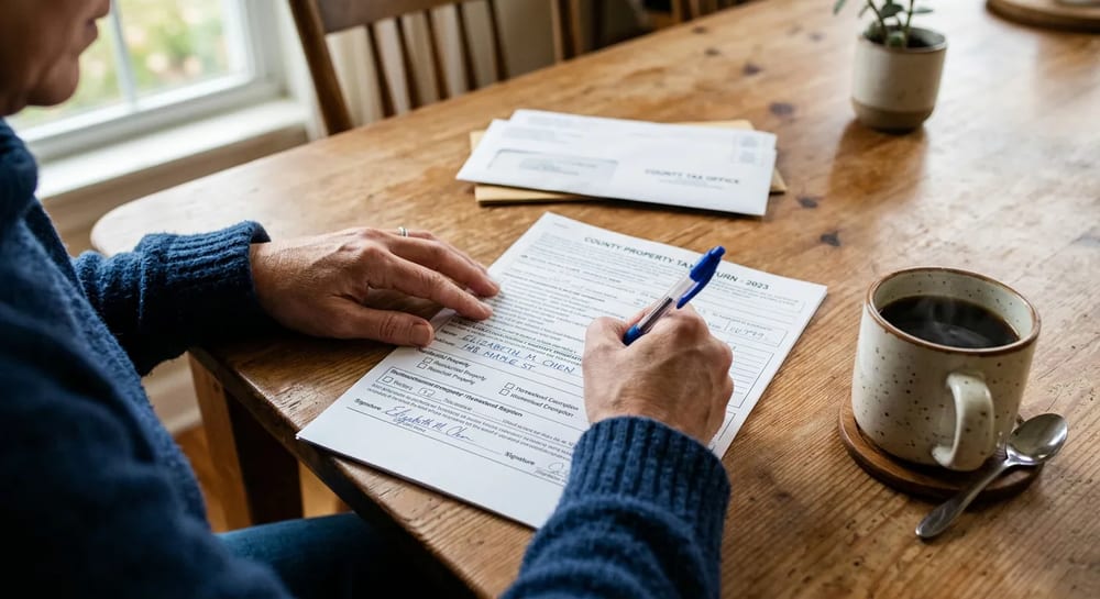 Filing your exemption form is a quick process that saves money every year.