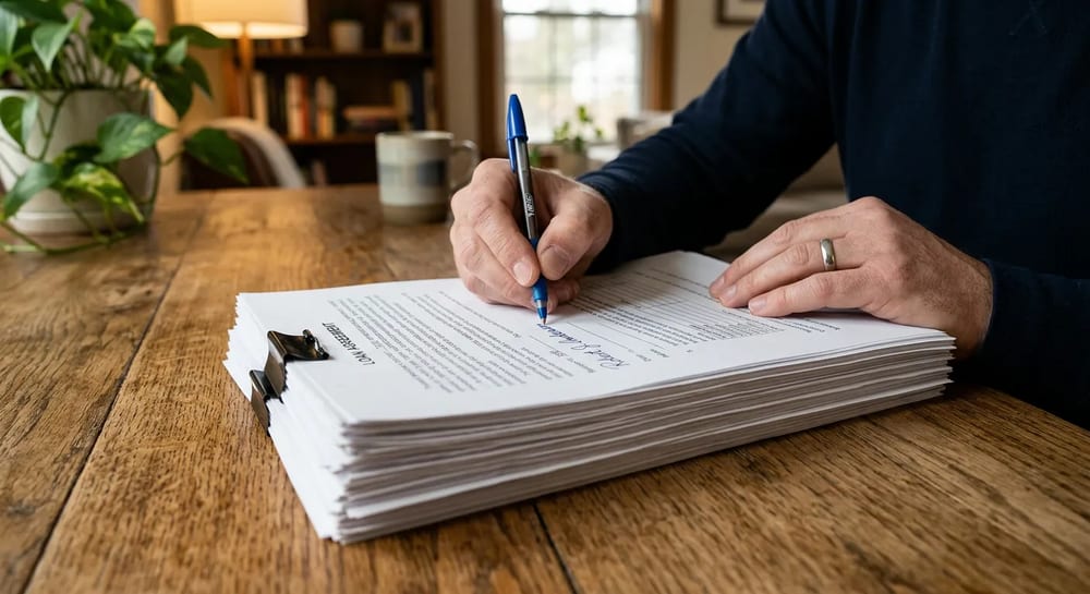 You sign dozens of pages to finalize your mortgage.