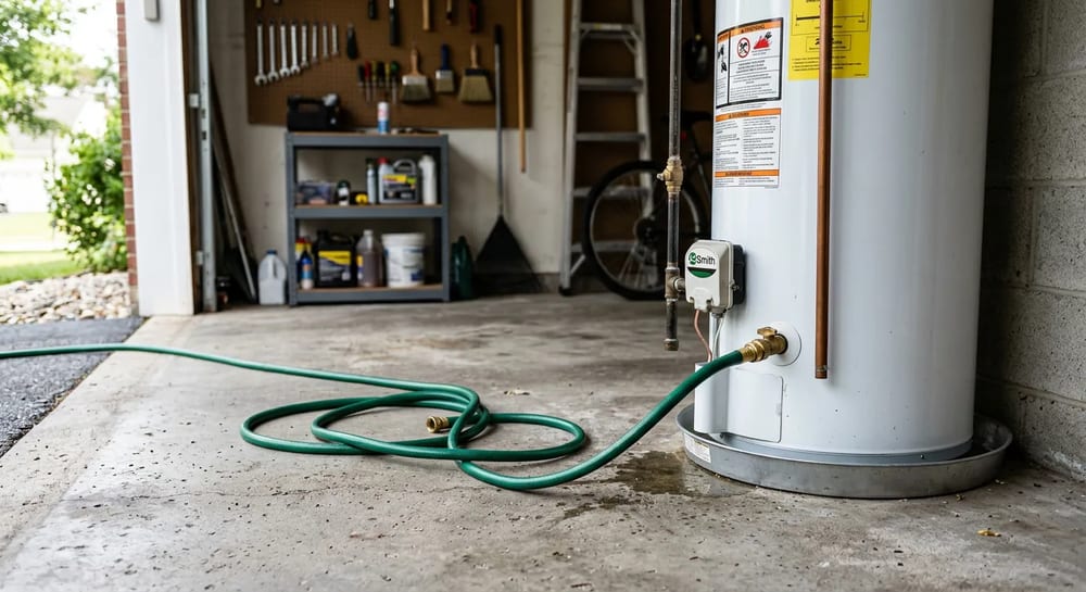 Flushing your water heater removes sediment and extends its life.