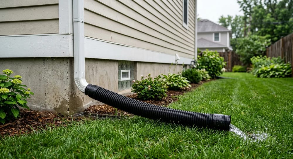 Push roof runoff at least 5 feet away from your foundation walls.