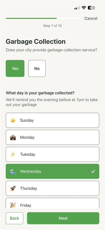 Guided home setup in the I'm Home iPhone app
