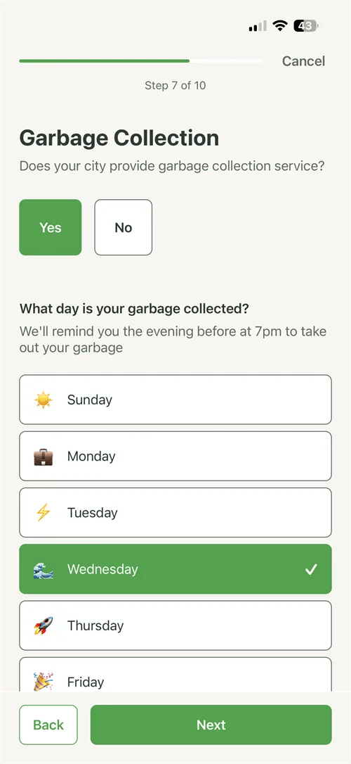 Guided home setup in the I'm Home iPhone app