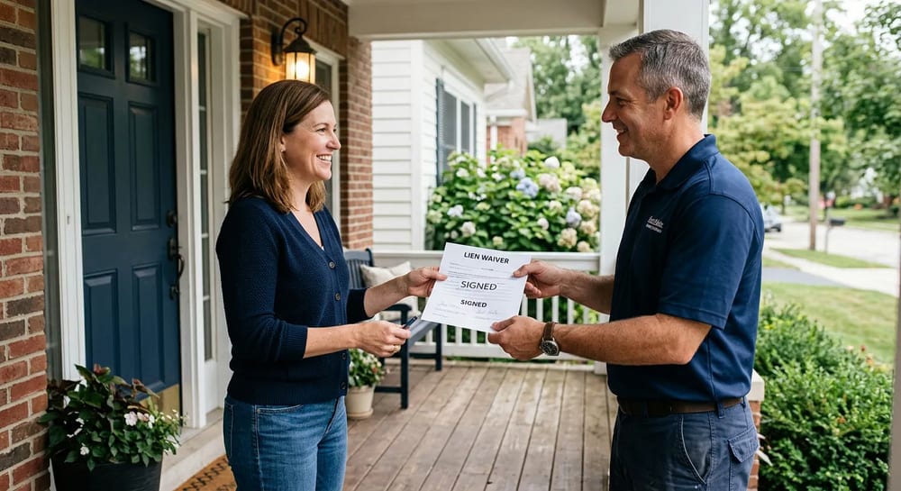 Always get a signed lien waiver when you make your final payment.
