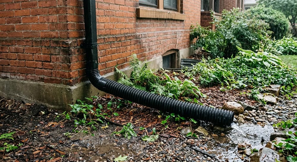 Extensions push water safely away from your foundation.