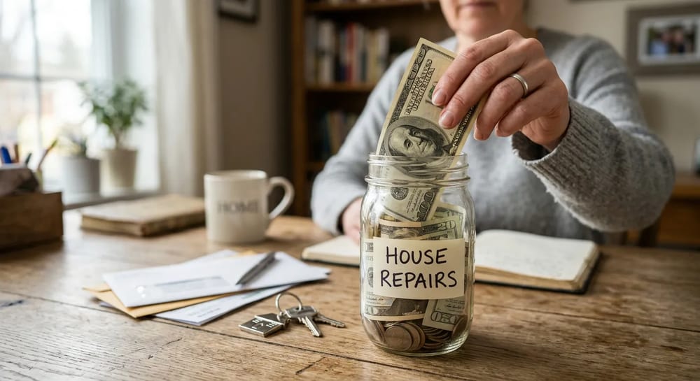 Setting aside cash every month prevents small repairs from becoming financial emergencies.