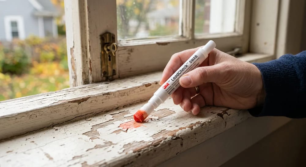 Home testing kits use a chemical swab that turns red or pink when it touches lead.